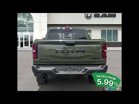 2026 Ram 1500 Rebel 4x4 Crew Cab 5'7" Box in Green for sale at Finch Chrysler Dodge Jeep Ram Ltd in London, ON