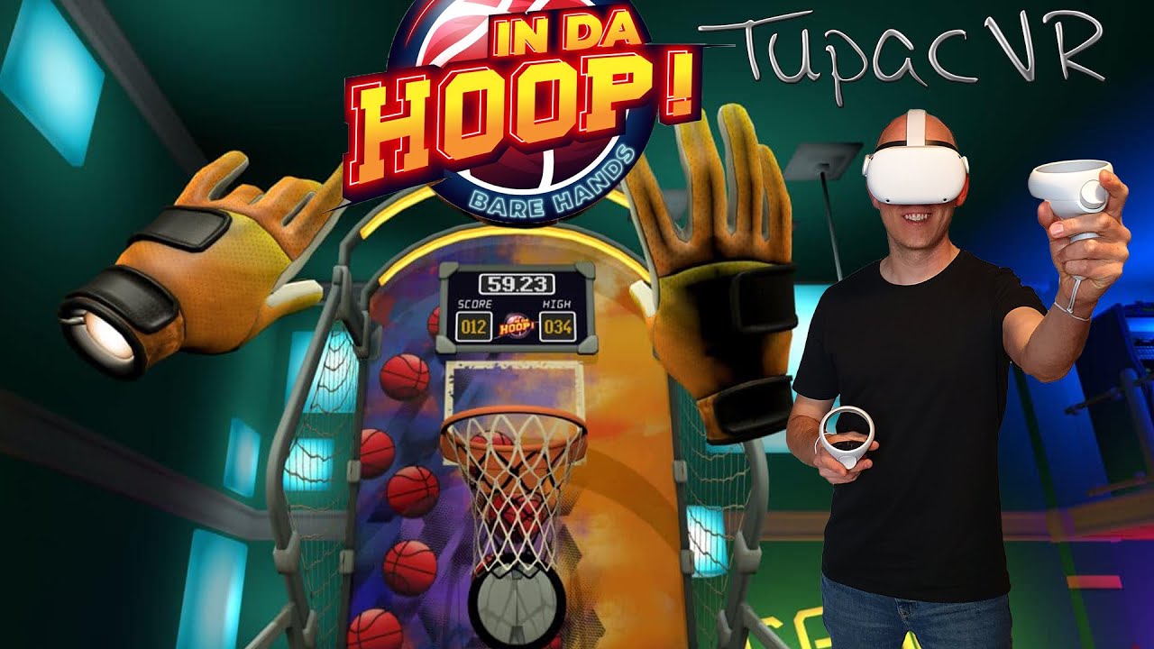 TupacVR - In da Hoop VR - Basketball mit Handtracking funktioniert das?! Oculus App Lab - Deutsch / German