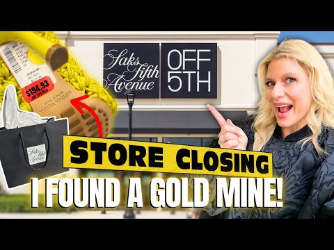 SAKS OFF 5TH IS LIQUIDATING! Everything Must Go! (90% Off Luxury)