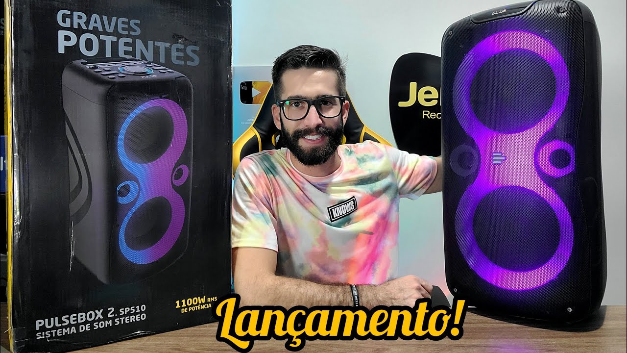 PULSE PULSEBOX 2 SP510: Caixa de som IGUAL a JBL PARTYBOX 110 e Mais Barata!? (Análise Completa)