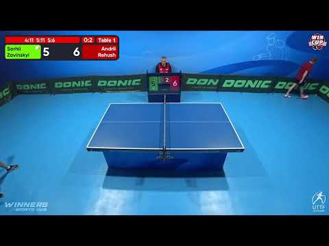 17:30 Serhii Zavinskyi 0 - 3 Andrii Rehush West 3 WIN CUP 09.12.2022 | TABLE TENNIS WINCUP