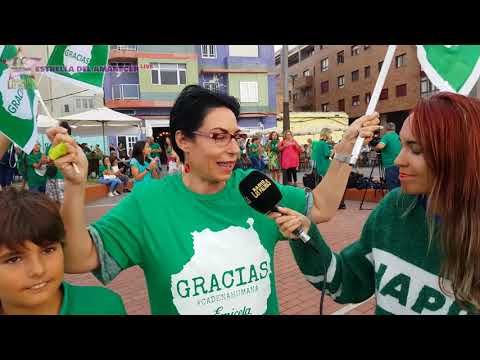 Cadena humana en Las Palmas de Gran Canaria.
