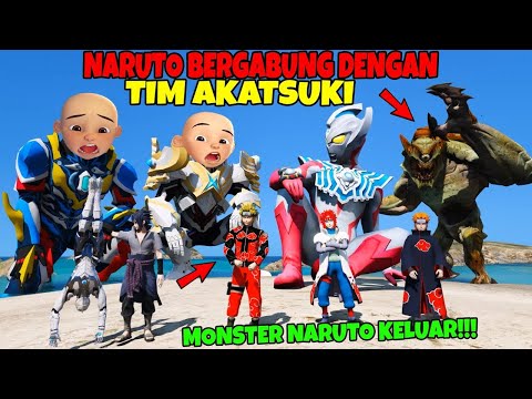 NARUTO BERGABUNG DENGAN TIM AKATSUKI & MENGELUARKANNYA MONSTER DAJJAL! UPIN IPIN KAGET! GTA 5 MODS