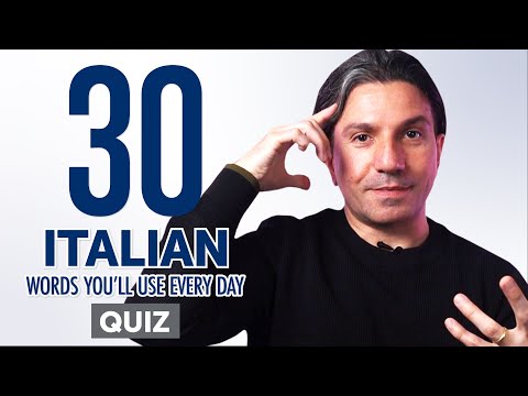 Quiz | 30 Italian Words You'll Use Every Day - Basic Vocabulary #43