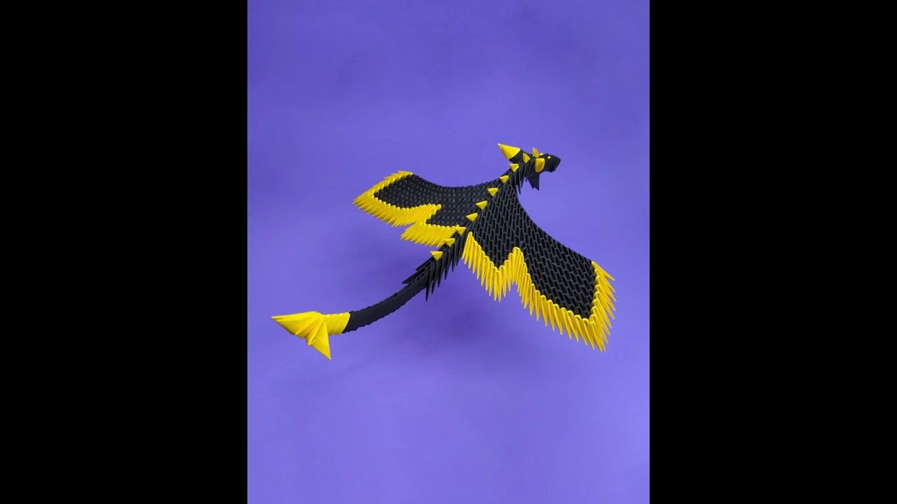 Create An Amazing Dragon With 3D Origami!