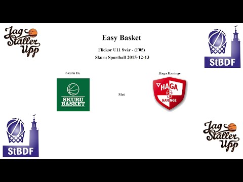Skuru Basket (F05) mot Haga Haninge - EB - 2015-12-13