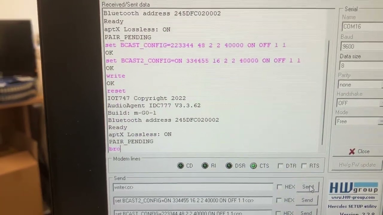 IDC777 Streaming Simultaneously 2 Auracast Streams (2 BIGS from one IDC777)