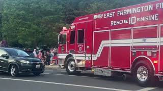 East Farms Rescue Engine 10 responding to a delta medical call. Peeked Q and horn. 7/12/2025