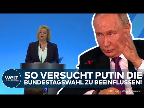 Video Thumbnail: NANCY FAESER: Wie Putin den Wahlen in Deutschland beeinflussen will! Bauschaumattacken auf Autos!