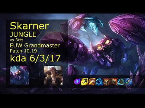 Skarner vs Sett Jungle - EUW Grandmaster 6/3/17 Patch 10.19 Gameplay