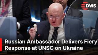 FULL EXPLOSIVE ADDRESS: Russian Amb. Delivers Fiery Response at UN Security Council on Ukraine |AC1E