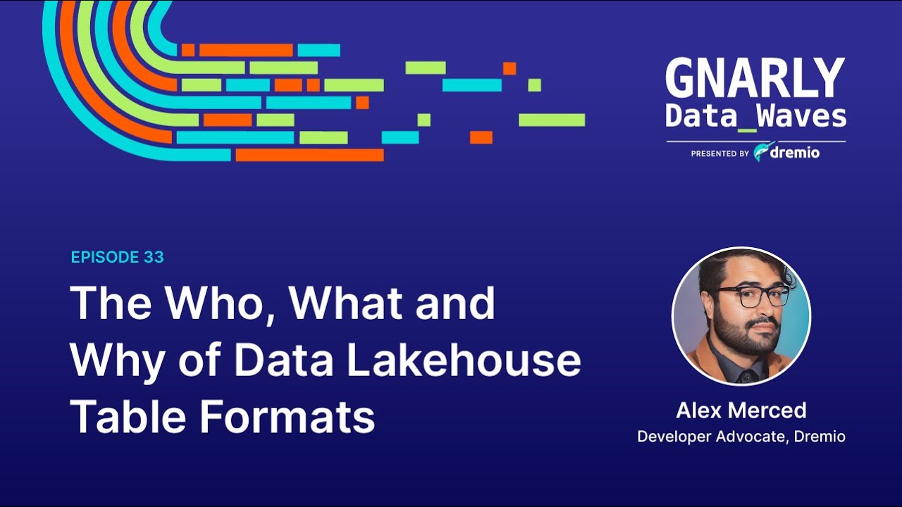 EP33 - The Who, What and Why of Data Lakehouse Table Formats