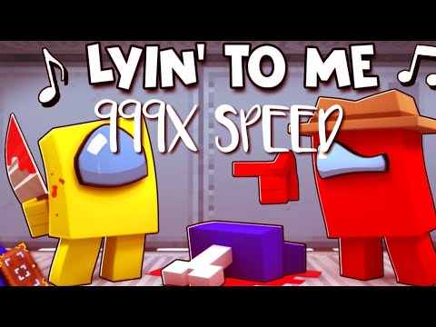 [999X SPEED] AMONG US Minecraft animation music video ("lyin' 2 me" Song by CG5)
