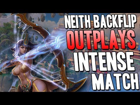 NEITH BACKFLIP OUTPLAYS!! SUPER INTENSE MATCHUP! - Masters Ranked Duel - SMITE