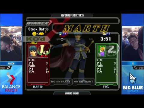 NGPU 35 SSBM - Hollow (Fox) vs. Jr. (Marth) - Melee WR1