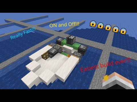 GamerLyon - Redstone Motorboat! Minecraft tutorial!