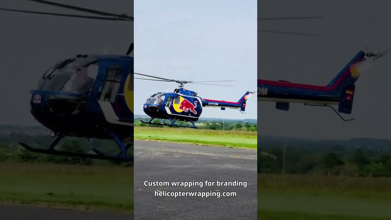 Helicopter Wrapping. Custom wrapping for branding | https://helicopterwrapping.gr