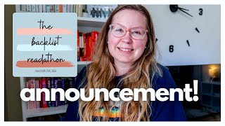 THE BACKLIST READATHON 2024 | readathon announcement