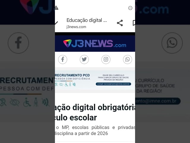Vianópolis Digital - Projeto customizado e certificado em inclusão e educação digital