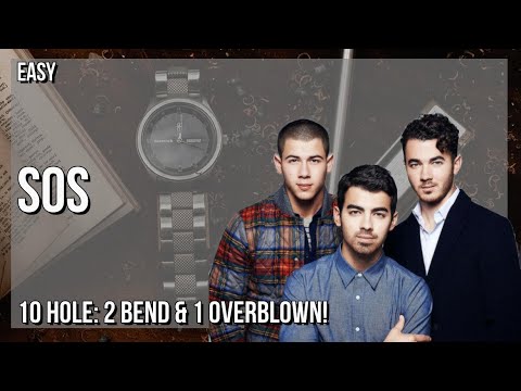 How to play SOS by Jonas Brothers on Diatonic Harmonica 10 Holes (Tutorial)