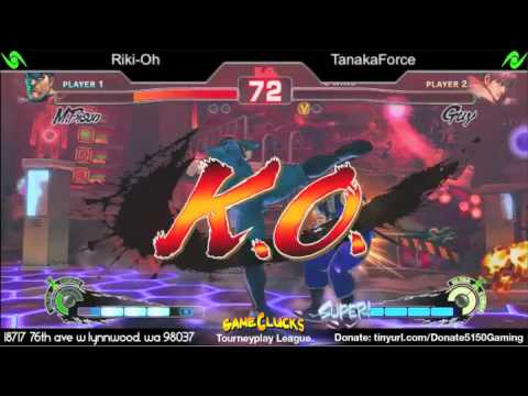 Tourneyplay SSF4 Singles Winners Finals RikiOh ADO DIC vs TanakaForce GUY RYU