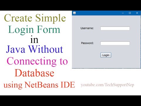 Create Simple Login Form in Java Without Connecting to Database[With Source Code] Video