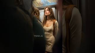 fell in love at first sight on the metro.  #love #shorts #metro #subway