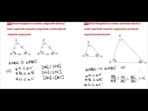 Triunghiuri asemenea. Cazuri de asemănare.