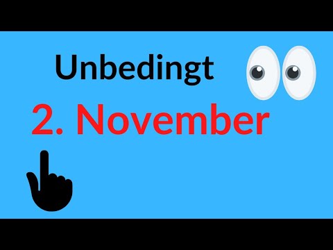 NUR am 2. November schauen