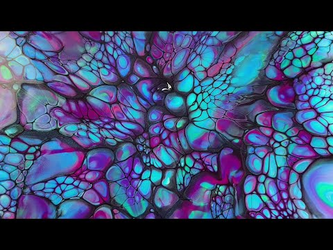 38. Amazing SheleeArt Bloom Technique with TLP - Spin Art - Acrylic Pour - Fluid Art-