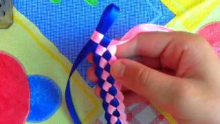 Красивый браслет из лент своими руками - Видео онлайн