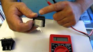 testing carpet Cleaning rocker switches with a multimeter