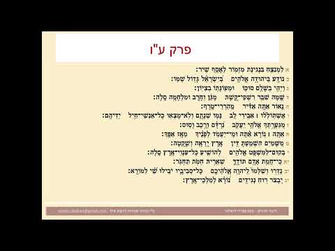 תהילים פרק עו, Psalm 76 נוסח ספרדי ירושלמי