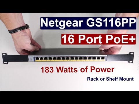 Netgear 16-Port Gigabit PoE+ Switch