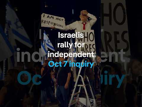 Israelis rally for independent Oct 7 inquiry | DW News