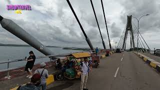 Indonesia- Batam Nagoya to Barelang Bridge- Streets & Serene Roads by Motorbike | Moto vlog | 4k