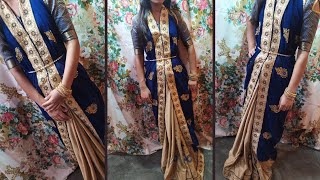 Jacket style saree draping step by step!! drape sa