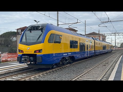 TRENI IN TRANSITO E ARRIVO nella stazione di TORRICOLA
