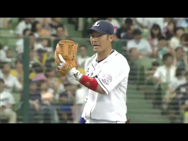 【3回表】ライオンズ・鬼崎 センターへ抜けそうな打球をうまくさばくナイスプレー!! 2016/6/11 L-D