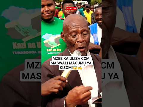 MZEE KAIULIZA CCM MASWALI MAGUMU YA KISOMI😱✍️ #breaking #mwenezi #ccm #maswali
