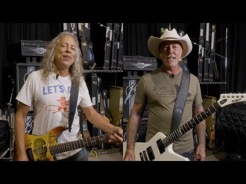 Kirk Hammett & James Hetfield (Metallica) | 50th Anniversary Shoutout | ESP Guitars
