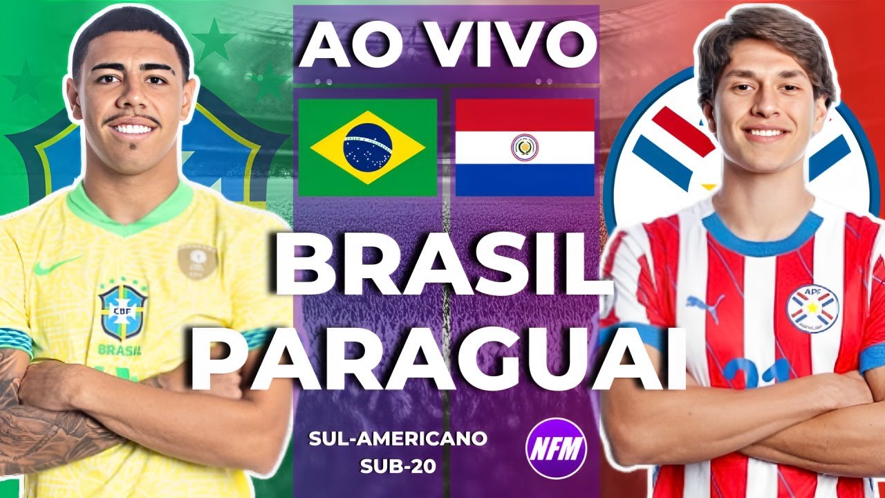 🇧🇷 BRASIL X PARAGUAI 🇵🇾 AO VIVO | SUL-AMERICANO SUB-20 AO VIVO COM IMAGENS DO ESTÚDIO |SELEÇÃO SUB20