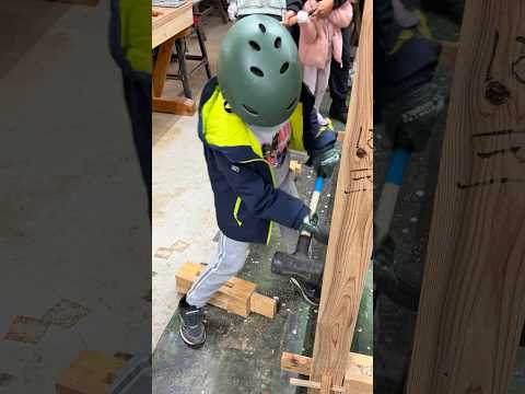 🪚大工さん体験🔨 #shorts