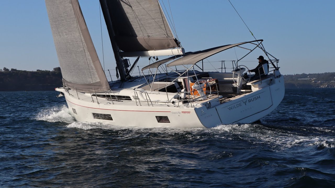 Beneteau Oceanis 51.1 'Wilde Rush' sailing on Sydney Harbour