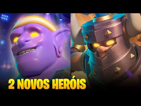 NOVO HERÓI LANÇADOR de GRAÇA e NOVO HERÓI PRÍNCIPE das TREVAS no CLASH ROYALE