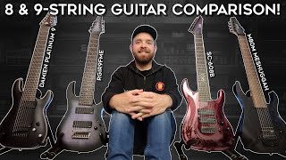 Video thumbnail for 8 & 9-String Guitar Comparison! (Ibanez, Schecter & LTD) by Sonic Drive Studio