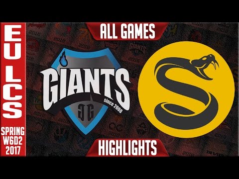 Giants vs Splyce All Games Highlights - EU LCS W6D1 Spring 2017 - GIA vs SPY All Games