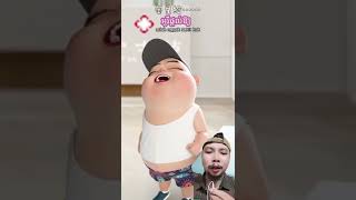 Download lagu THE NEEDLE DOESN'T HURT, IT TICKS HEHEHE #shorts #dubbing mp3