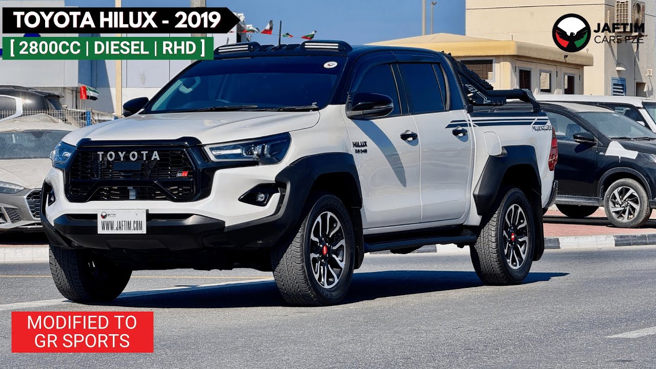 Toyota Hilux DOUBLE CABIN | GR SPORTS BODY KIT | RHD | 2.8L DIESEL ENGINE | (AT) | 2019 | ELECTRIC SEAT video