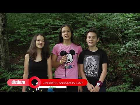 Andreea, Anastasia, Iosif - "Un lup a venit la stană și a mâncat o oaie", Tabăra TV Dicție.ro